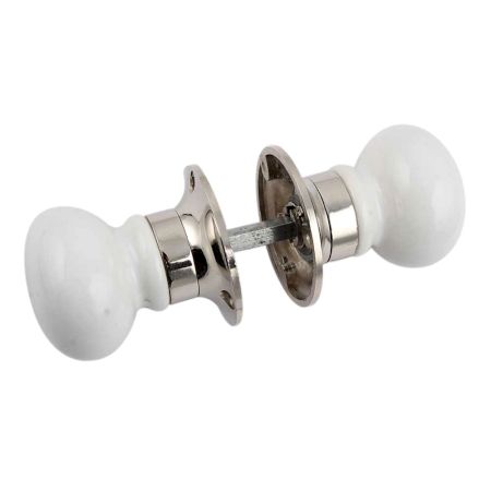 White Mortice Handle 2.25